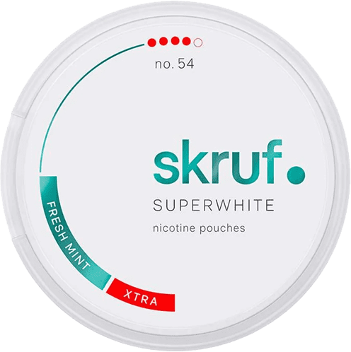 Skruf Superwhite No. 54 Fresh Mint Xtra Strong