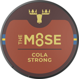The Moose Cola Strong dosa med vitt portionssnus och kryddig colasmak